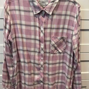 Rails Pink Plaid Button Down Shirt